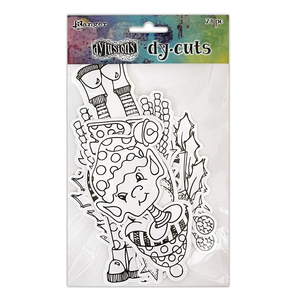 Ranger ink ranger • dylusions christmas die cuts me peeps