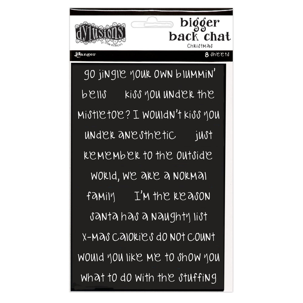 Ranger ink ranger • dylusions bigger back chat christmas 2