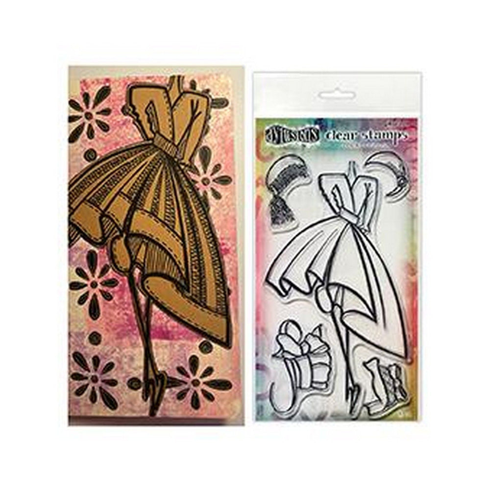 Ranger ink ranger • dylusions couture clear stamps night at the opera