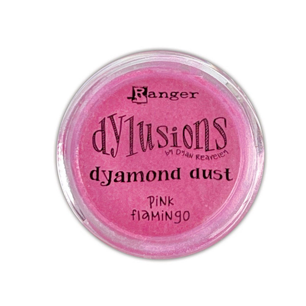 Ranger ink ranger • dylusions dyamond dust pink flamingo