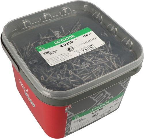 Dynaplus unischroef spaanplaatschroef ar-coating platkop deeldraad torx tx20 4.0x40 24 | 2000 stuks - 0289.14.25601