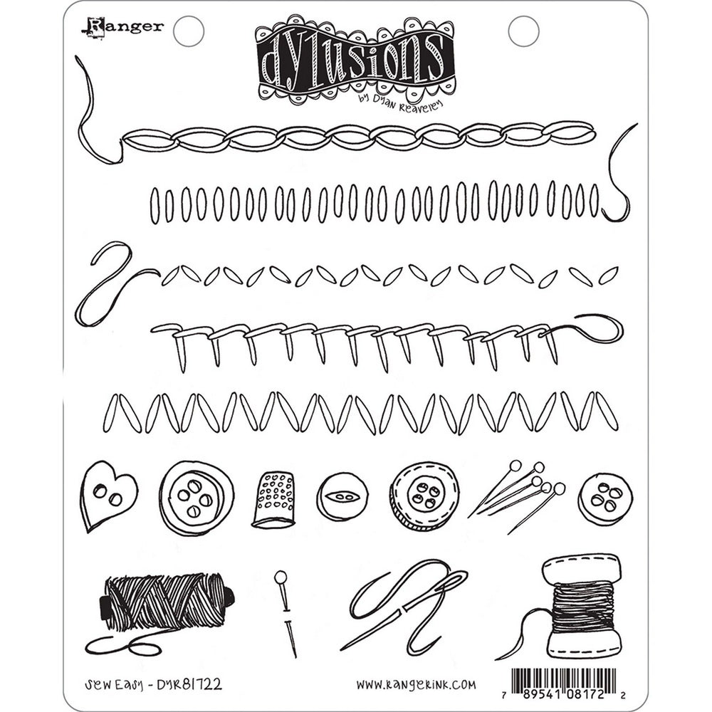 Ranger ink ranger • dylusions cling stamps sew easy
