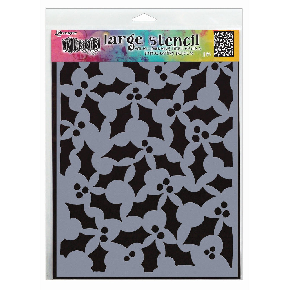 Ranger ink ranger • dylusions christmas stencils jolly holly large