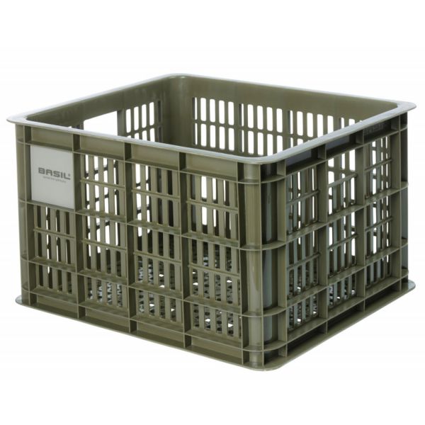 Basil Bicycle Crate M - medium - 29.5 liters - green