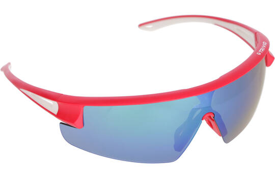 Trivio - fietsbril hadley rood wit met 2 extra lenzen