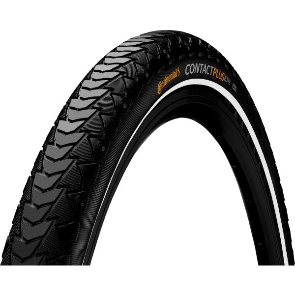Pneu Continental Contact Plus Reflex 28 x 1.60 42-622mm - noir avec reflet