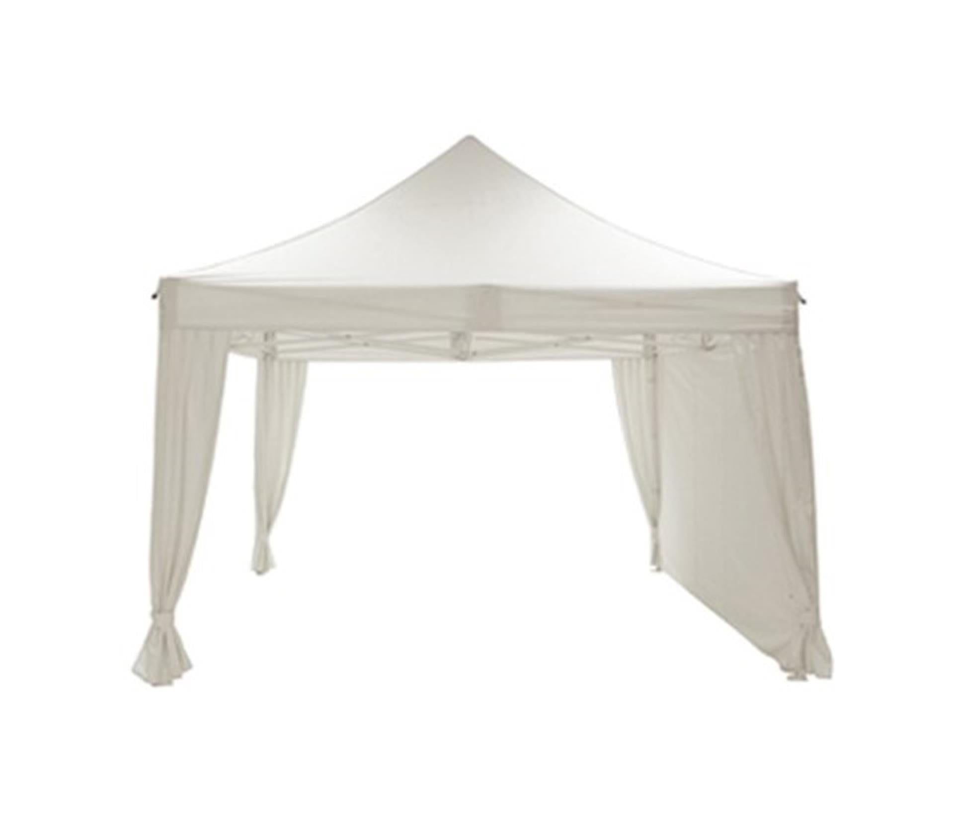 Garden impressions paviljoen easy 3x4.5mtr wit polyester