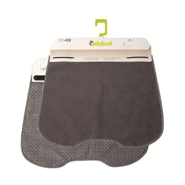 Qibbel stylingset windscherm canvas - elementen vervaagd blauw
