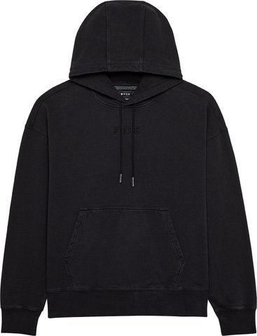 Fox head wordmark oversized fleece pullover