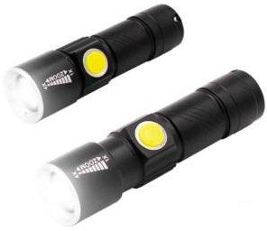 Enzo edm led zaklamp zoom 1w aluminium oplaadbaar - 5710020