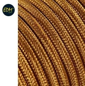Enzo edm omsponnen snoer 2x0,75qmm goud 5m