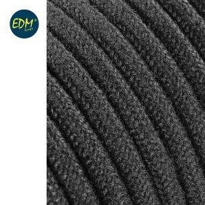Enzo edm omsponnen snoer 2x0,75qmm zwart 25m