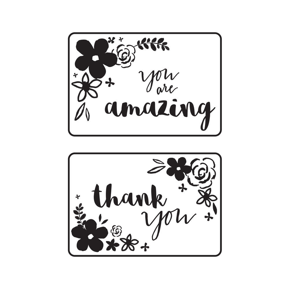 Kaisercraft • embossing sjabloon fronten met mini-bloemenkaart