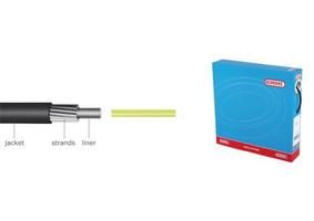 Câble extérieur interrupteur Elvedes avec doublure 30 mètres Ø5.0mm - noir (30 mètres en boîte)