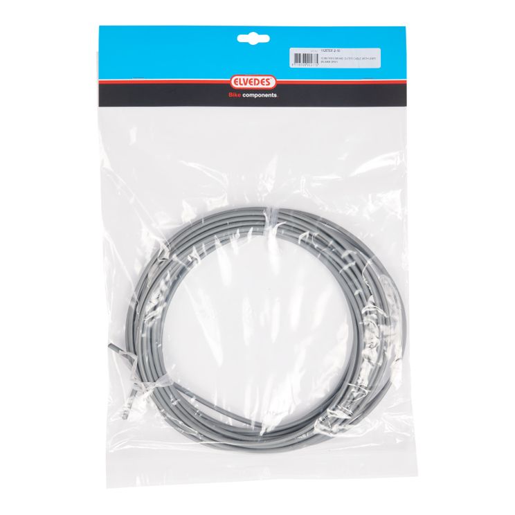 Frein à câble extérieur Elvedes avec revêtement en téflon argent. 10 mètres 5mm