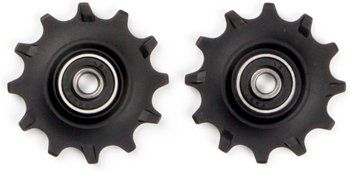 Roues de dérailleur 2 x 12 dents Elvedes avec roulements étanches standards