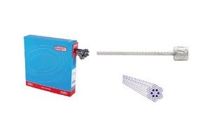 Câble intérieur de changement de vitesse Elvedes 2250mm en acier inoxydable Ø1.1mm N-mamelon Ø4 × 4 (100 pièces)