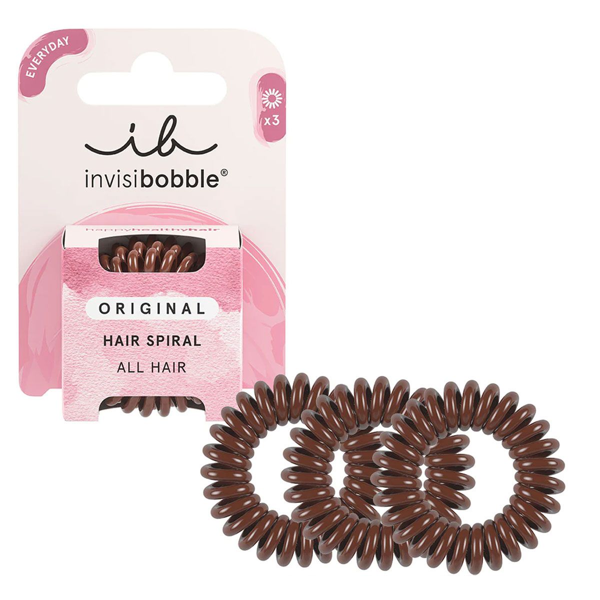 Invisibobble originele pretzel bruin 3 stuks