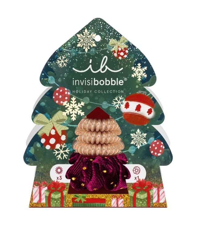 Invisibobble good things come in trees 3x original + 1x sprunchie