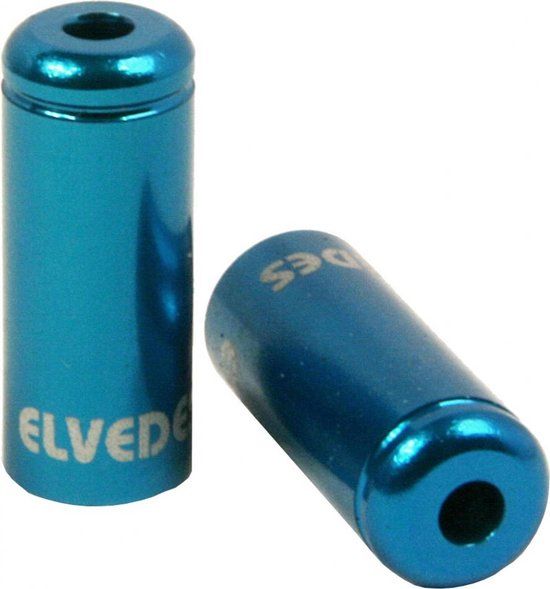 Elvedes pot kabelferrules 5.0mm | aluminium | blauw | p50