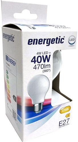 Enzo energetic led gls e27 4-40w 2700k filament mat - 2720710