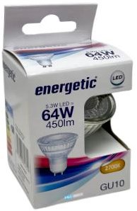 Enzo energetic led spot gu10 4,9-64w 2700k - 2730116