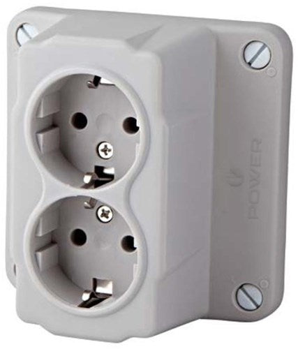 Enzo abl deksel kabeldoos uni abl dubbel wcd - 4047870