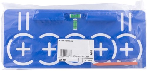 Enzo aftekenmal | voor inbouwdozen | met waterpas en krijt - 6475830
