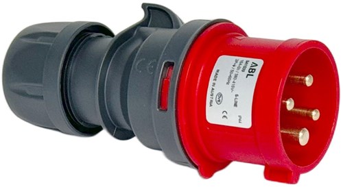 Enzo cee 4p 16a 400v stekker rood 6315150