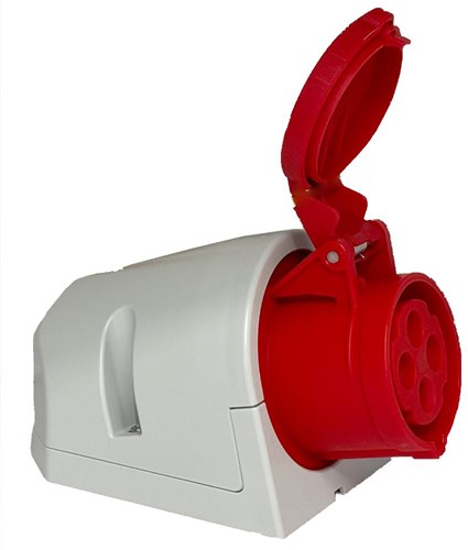 Enzo cee 4p 32a 400v opbouw wcd rood - 6315166