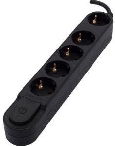 Enzo chacon design tcd ra 5v 1,5m 3x1,5qmm schakelaar zwart - 6872850