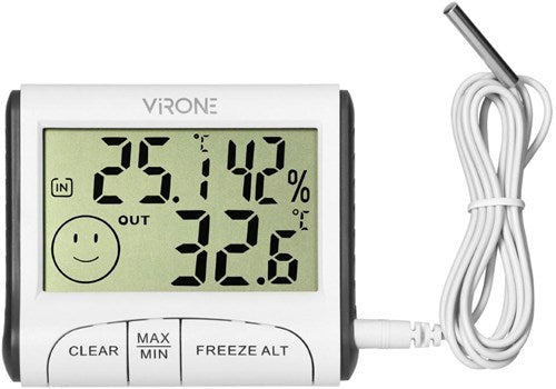 Enzo chacon weerstation met draadloze buitensensor+barometer kleur 8150190