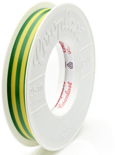 Enzo coroplast 4,5mtr x 15mm geel groen 4139300
