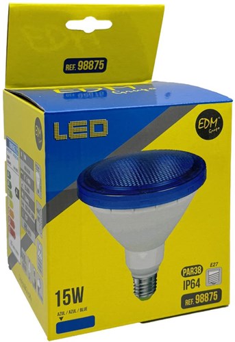Enzo edm led lamp edm par38 e27 15w blauw - led8080