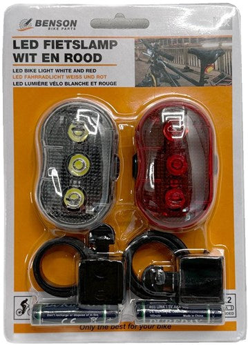 Enzo fietslampenset 2 delig