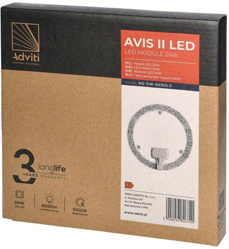 Enzo led magneet module | 230v | 24w | 3000k - led9124