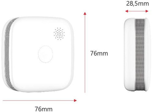 Enzo optische mini rookmelder koppelbaar | + lithium batterij | 5 jaar | blister(2) - 7900508