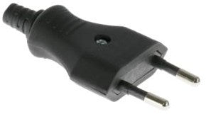 Enzo stekker zwakstroom zwart 6140200
