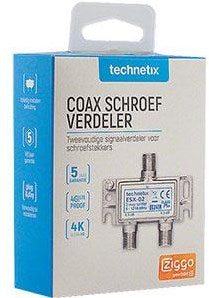 Enzo technetics esx-02 - tweeweg verdeler f-connector - 2074030