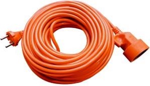 Enzo verlengsnoer | pvc | oranje | 2x1qmm | 10m - 1167045