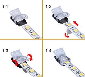 Enzo w.w. hippo quick connector voor strip 8mm ip65 4380100