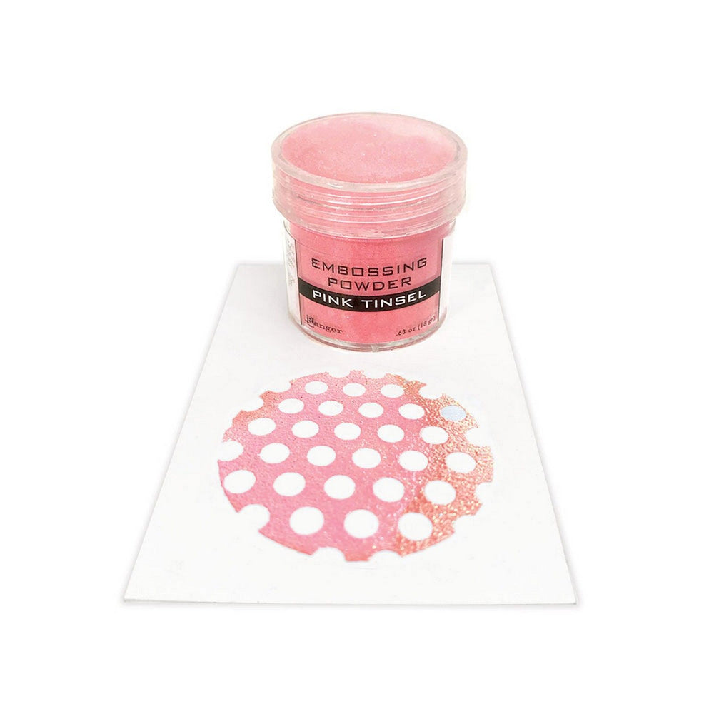 Ranger ink ranger • embossing poeder pink tinsel