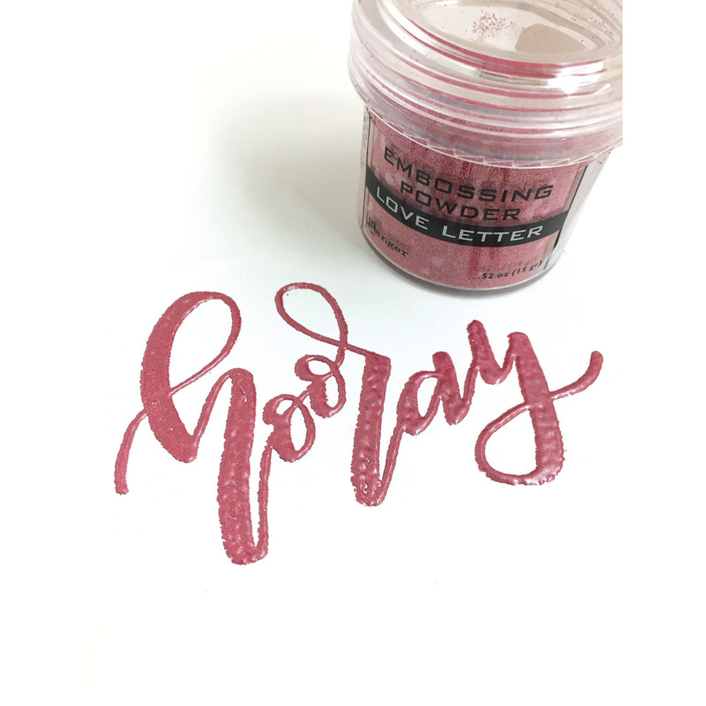 Ranger ink ranger • embossing powder metallic love letter