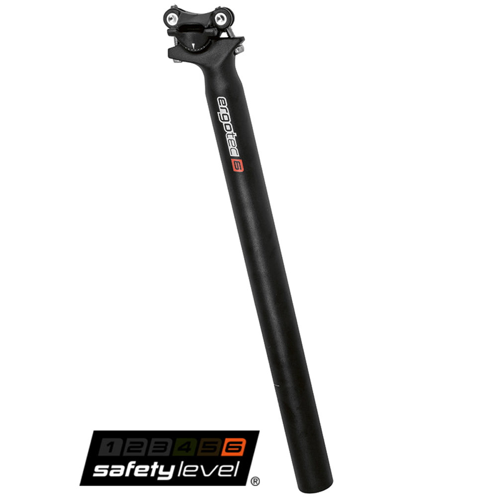 Ergotec Zadelpen Skalar 31,6x400mm Alu zwart