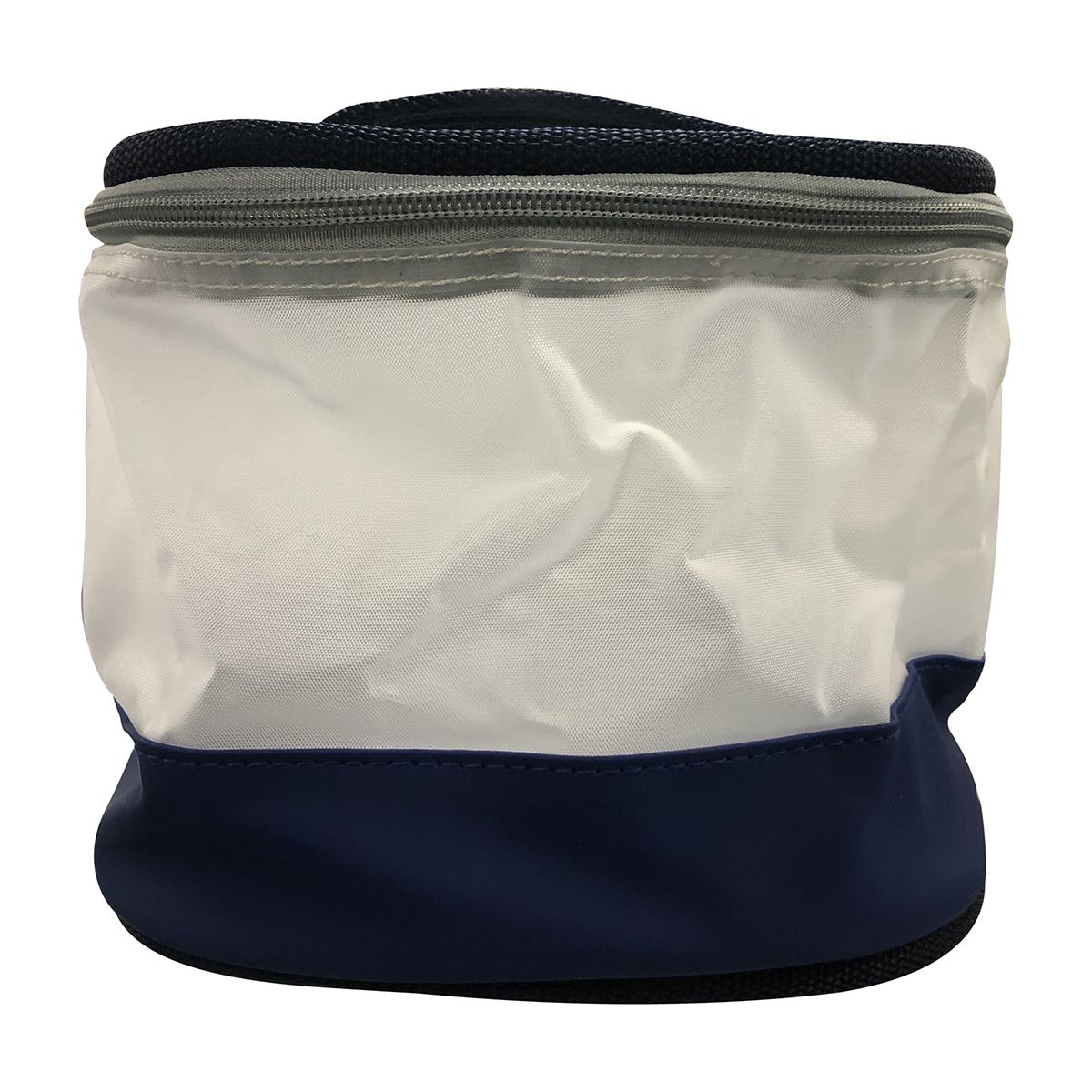 Voorkappers etui rond blauw met handvat