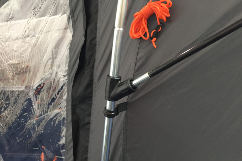 bustent Pisa 270 x 200 cm polyester grijs