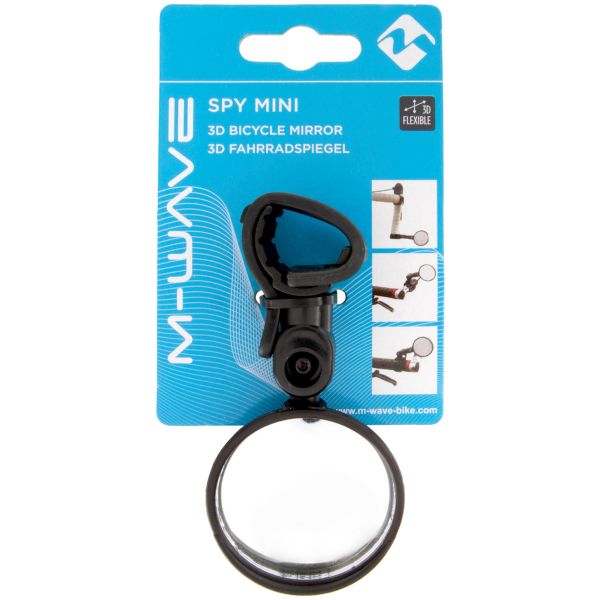 Miroir Vélo 46mm 360 Degrés Noir