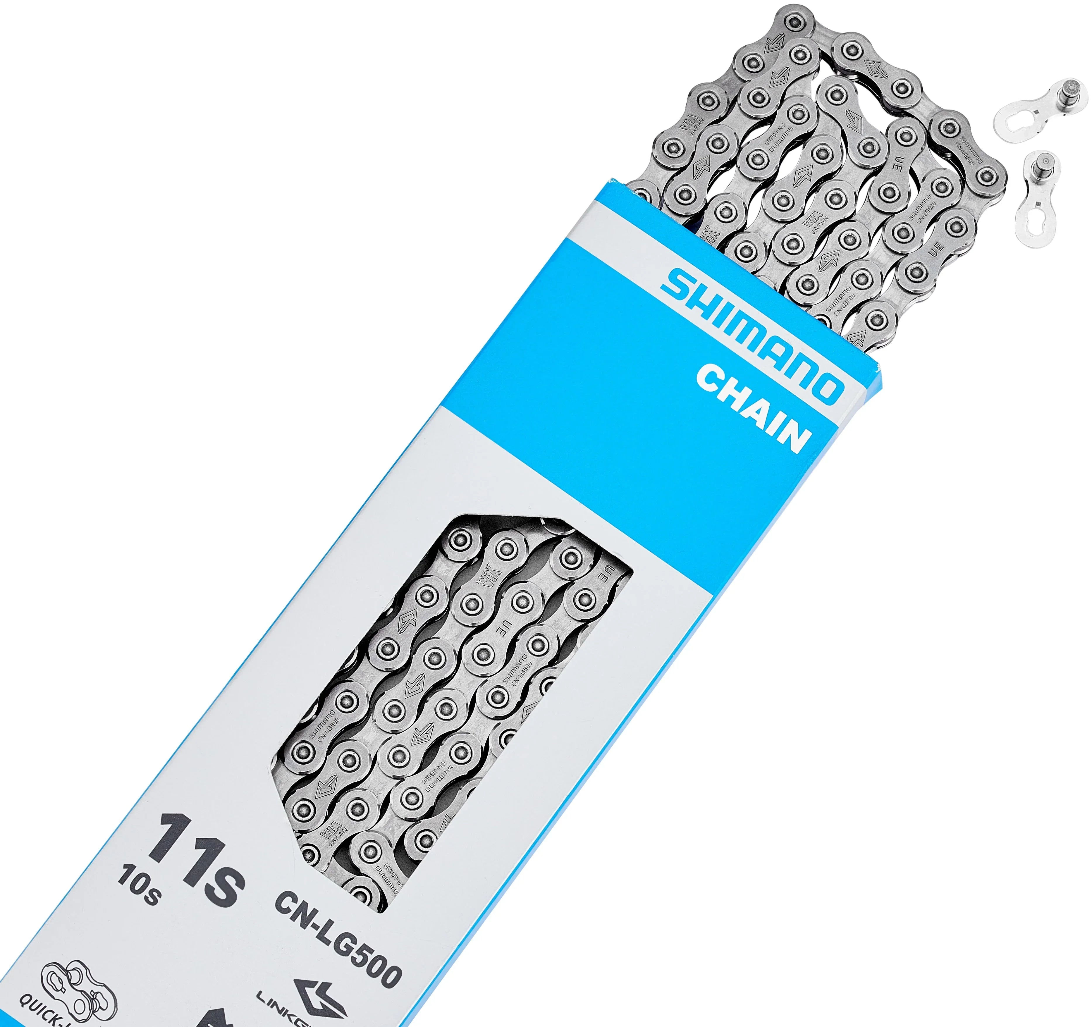 Shimano cn-lg500 linkglide 10 11-speed chain with quick-link