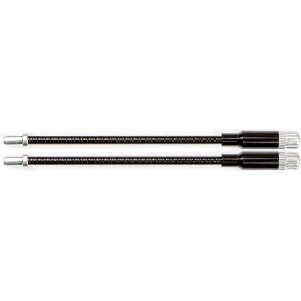 Tuyau de câble de frein en V flexible réglable Elvedes métal léger - noir (2 pièces)