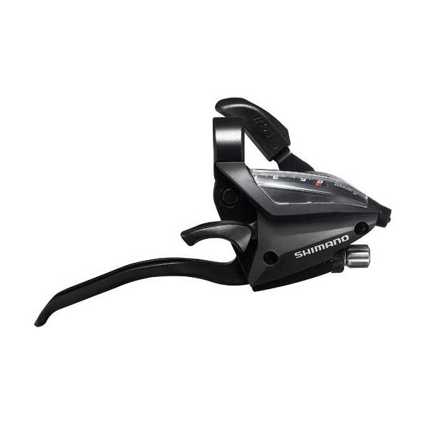 Shimano versteller (rechts) met remhendel 8 speed st-ef500-4 - 4 vingers - zwart